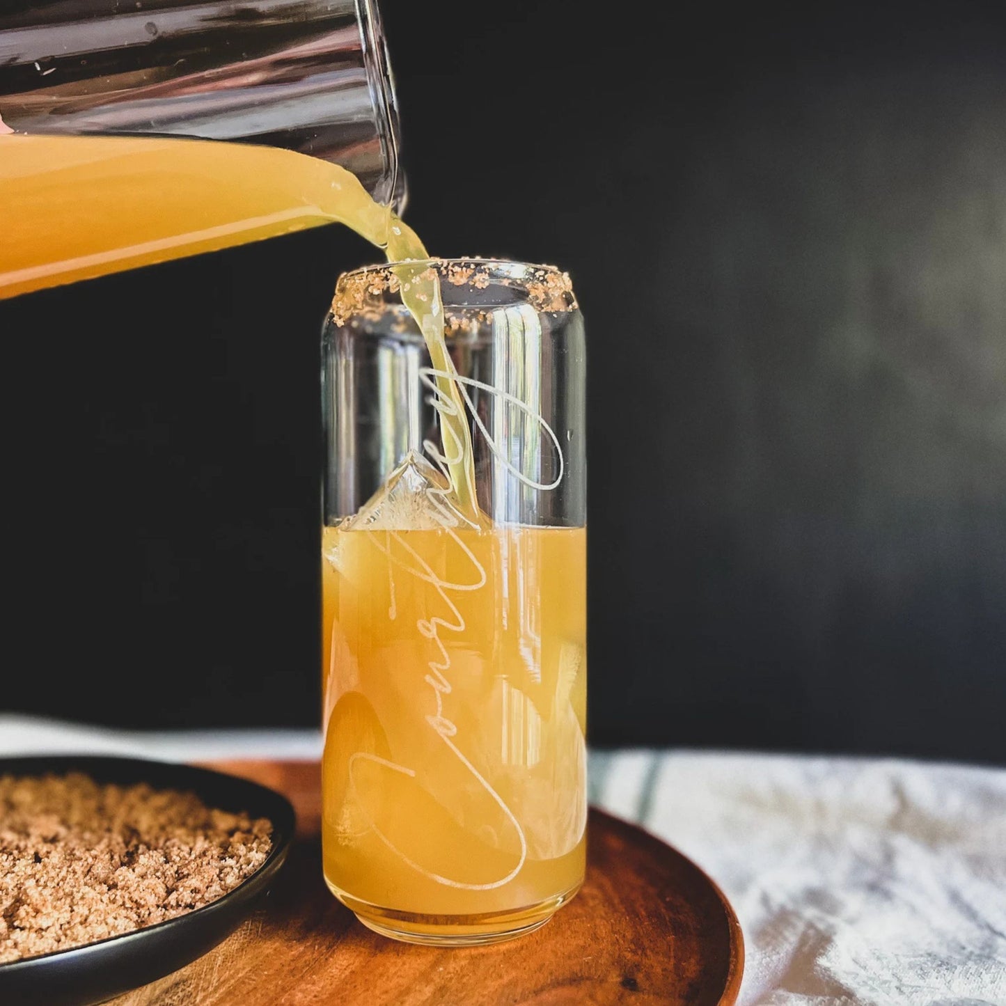 Personalized Can Glass. Your iced coffee's new bff
