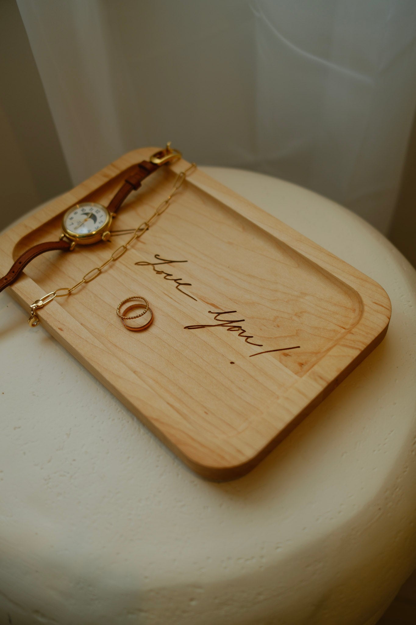 The Keepsake - Custom Handwriting Engraved Jewelry Dish