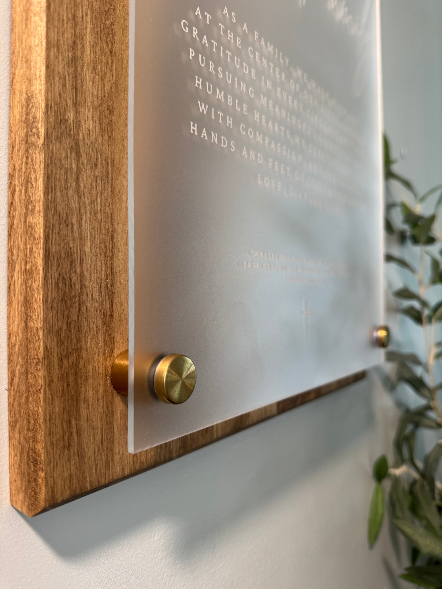 The Legacy — Custom Family Mission Statement