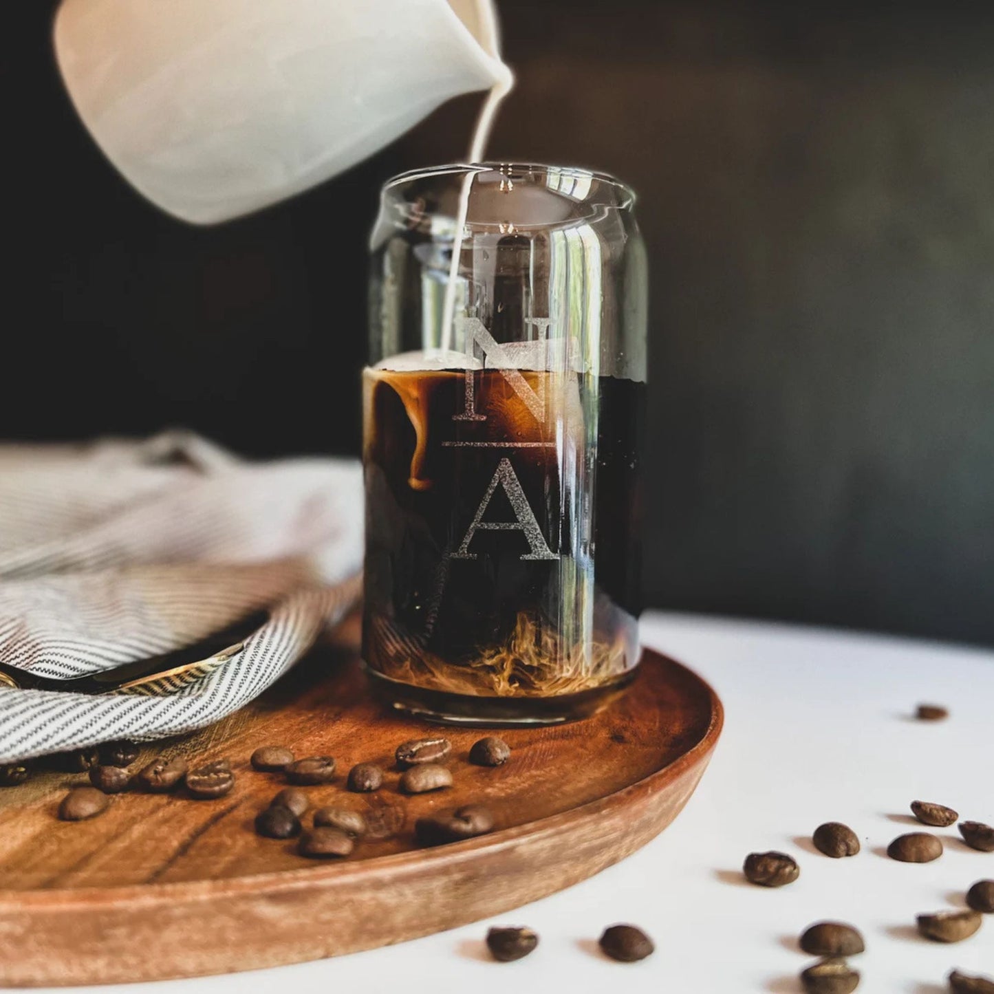 Personalized Can Glass. Your iced coffee's new bff