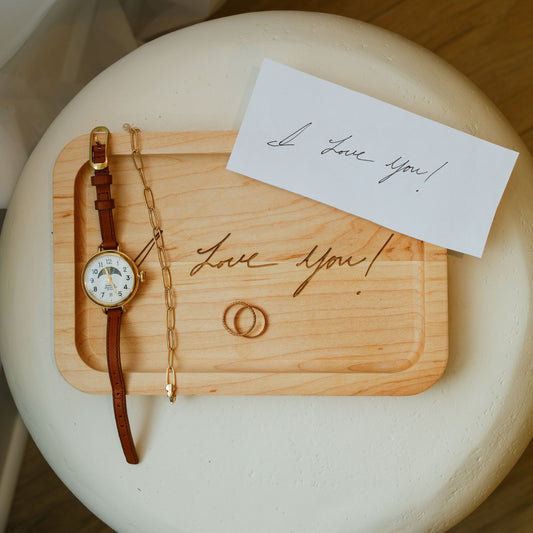 The Keepsake - Custom Handwriting Engraved Jewelry Dish