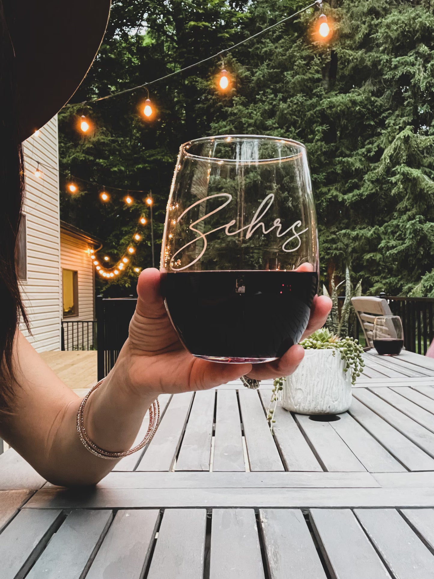 Personalized Engraved Wine Glass